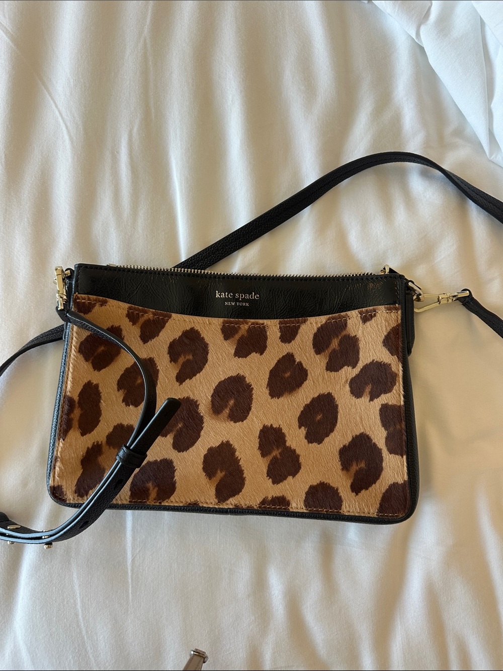 kate spade Leopard Print Crossbody Bag in Brown